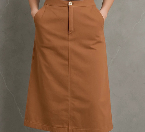 Jupe orange vintage taille