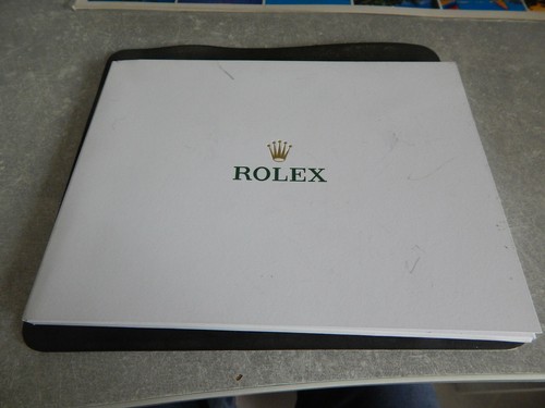 Pochette rolex fiche bienvenue - rolex,