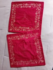 2 Housses De Coussins 40 Cm X 40 Cm