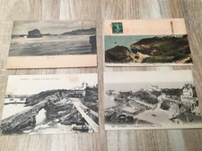 Lot de 4 cartes postales anciennes  BIARRITZ   LOT 4