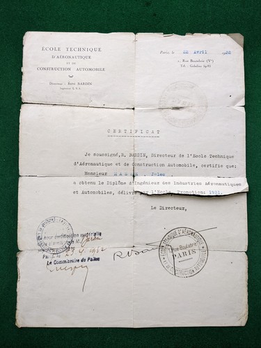 1932 aéronautique bardin rare - bardin,