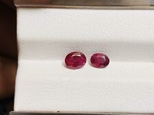 Lot 2 Rubis Couleur Rouge Sang 0,80ct Total Madagascar SI Clarity  FMG Gemstones