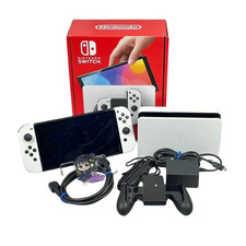 Console Nintendo Switch 64 Go OLED Blanche Avec Boîte Envoi 1 Jour Excellent