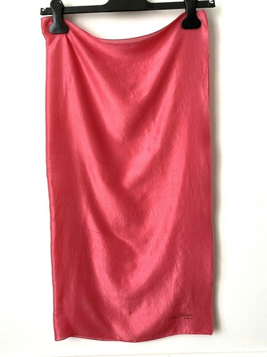 Foulard carré soie rose - foulard,