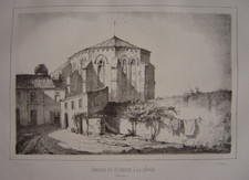 Lithographie église de
