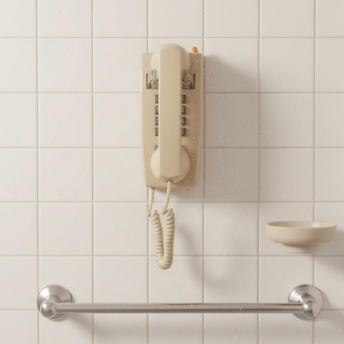Téléphone rétro mural - téléphone,