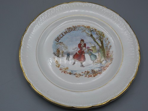 Assiette décorative décembre - assiette,