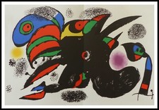 Joan MIRO : l'extrême origine, lithographie originale 1976