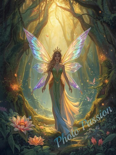 Poster fee foret enchantee - fee,