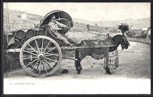 Costumi romani voiture à - costumi, romani,