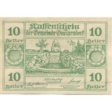 [#285958] Billet, Autriche, Gneixendorf, 10 Heller, Monument 1920 SPL Mehl:FS 24