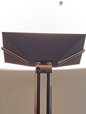 LAMPADAIRE HALOGÈNE LAITON & CÉRAMIQUE 1980 édition italienne firenze métal Doré