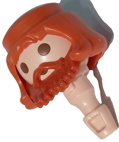 Playmobil tête barbe - playmobil, perruque