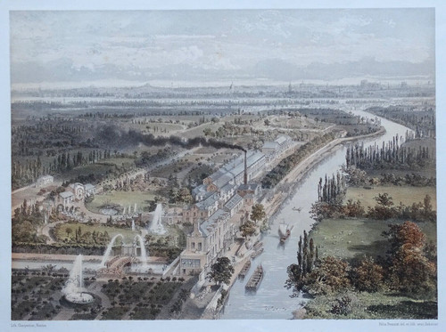 Nantes lithographie originale - nantes,