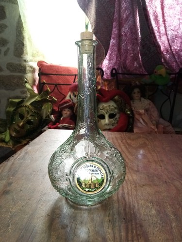 Flacon ancien verre - flacon, moulÉ