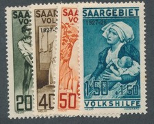 Timbre Sarre 128/131* neuf