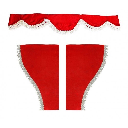 Rouge rideaux peluche velours - rouge,