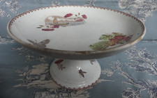 l'Amandinoise CARTELS Compotier coupe sur pied faience Terre de Fer 12,5cm 22,8c