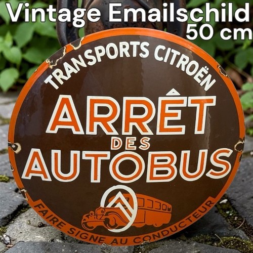 Vintage alt citroen arrêt bus - vintage,