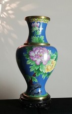 Vase ancien en émail cloisonné Chinois