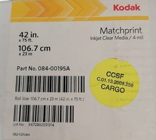 Kodak Matchprint Inkjet Clear Media 4 Mil 42in x 23M  transparent roll - 125002