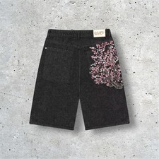 ? Y2K Cherry Blossom Embroidered Shorts Vintage ?