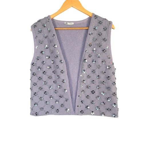 Zara lavender floral sequin - zara,