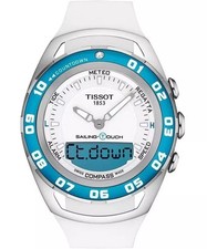 Tissot Montre Blanc Analogique - Digital Hommes T-touch Sailing