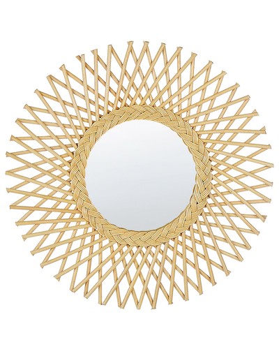 Miroir mural boho rotin - miroir,