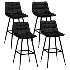 Lot de 4 tabourets de bar MADY