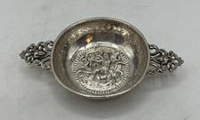 RARE COUPELLE RONDE ARGENT MASSIF ORIGINE ANGLETERRE 19 EME