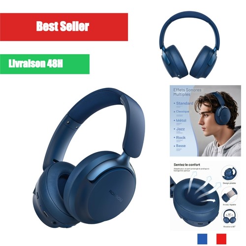 Casque bluetooth rorsou - rorsou, b8