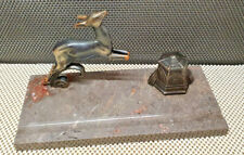 Ancien Superbe Encrier Socle