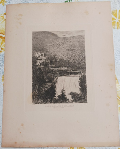 Ancienne eau forte - eau, lucien
