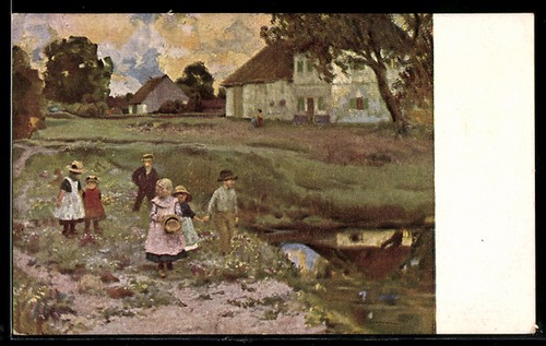 Carte postale artiste g - carte, d'artiste