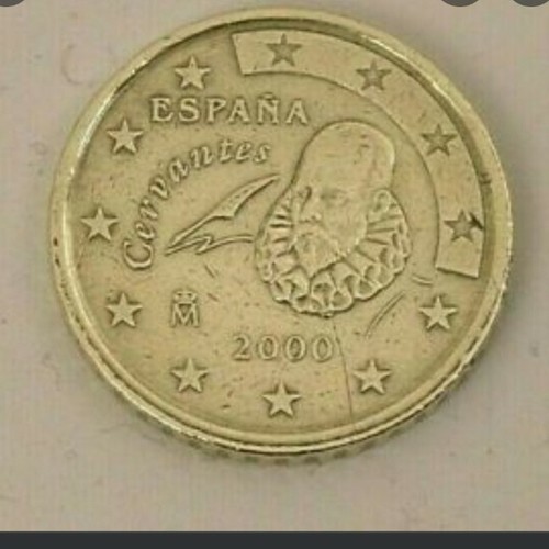 Piece centimes espagna 2000 - piece,