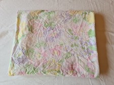 Drap Plat Une Place Une Personne 170 X  265 Cm Fleurs Couleurs Claires