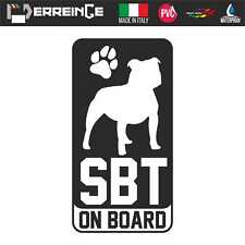 Autocollant Staffordshire Bull Terrier On Board Decal Fenêtre Auto Camper