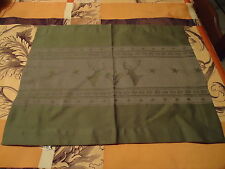 SET DE TABLE KAKI - CERFS -ETOILES  - Dim.45 * 34 cm - 100% COTON