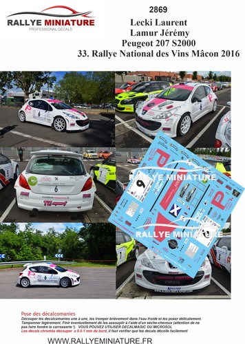 Decals ref 2869 - decals, peugeot