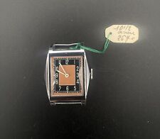 montre art deco mecanique 1930 1940 NOS à reviser chromée 25mm bi-ton B15