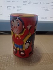 ancienne tirelire en tole - modulabble - motif oui-oui Enid Blyton