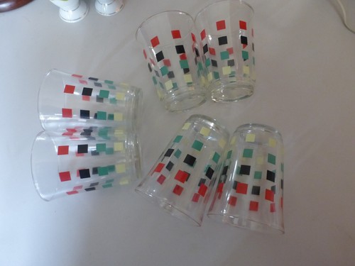 Lot anciens verre motif - anciens,
