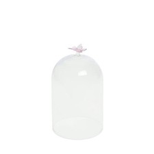 Cloche Papillon 20 cm verre