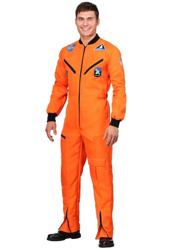 Adult orange astronaut - adult,