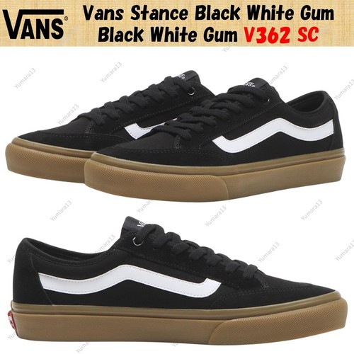 Vans stance noir blanc gomme - noir,