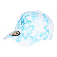 Casquette NY Blanche et Bleue Look Streetwear Classe Baseball Smoky-Taille uniq