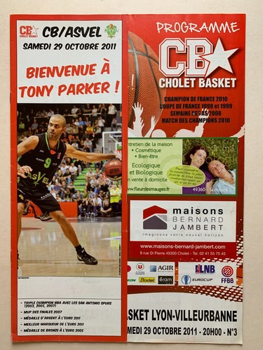 Programme match cholet basket - match,