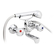 Baignoire Robinet Deux Mélangeurs Mixer Baignoire Design Rétro Laiton