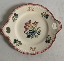 Plat A Gâteau Ou Tarte Ancien Faience Longwy Modele Marseille Tbe